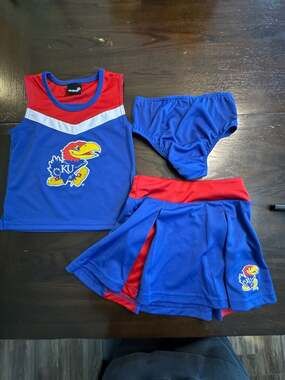 Gen2 Kansas Jayhawks Cheerleader Outfit Size kids Large (6X)